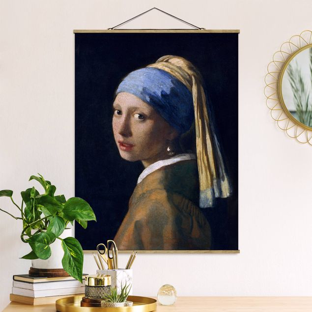 Stampe quadri famosi Jan Vermeer Van Delft - Ragazza con l'orecchino di perla