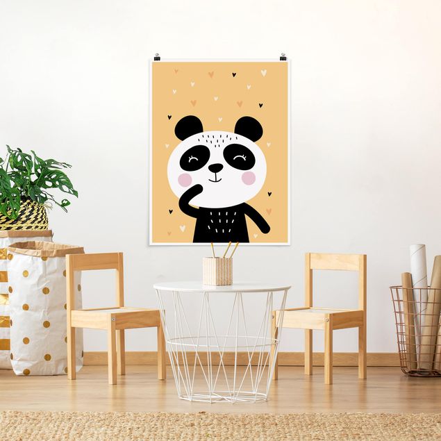 Quadri panda Il panda più felice