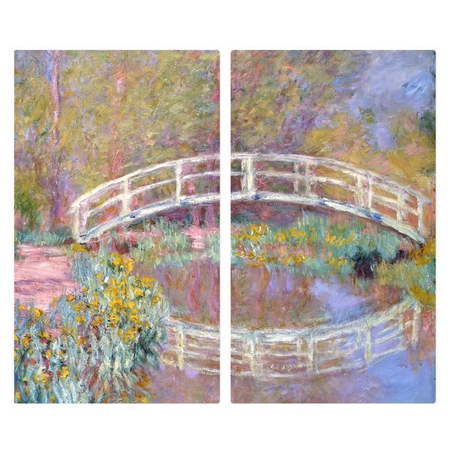 Coprifornelli con paesaggio Claude Monet - Ponte del giardino di Monet