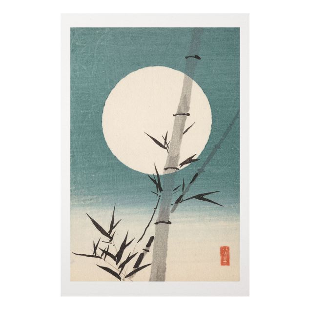 Quadri bamboo Disegno giapponese Bambù e Luna
