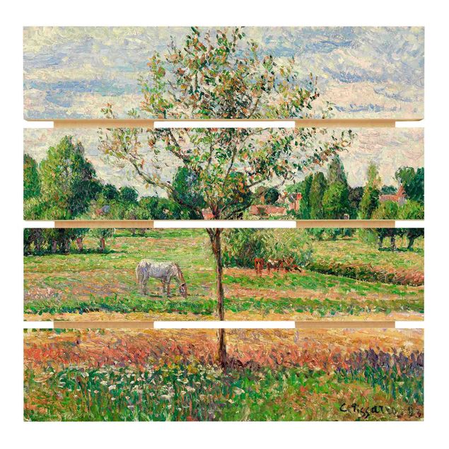 Romanticismo quadri Camille Pissarro - Prato con cavallo grigio, Eragny