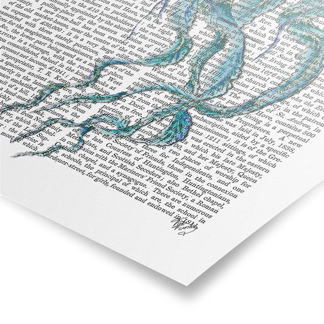 Stampe Lettura con animali - Medusa