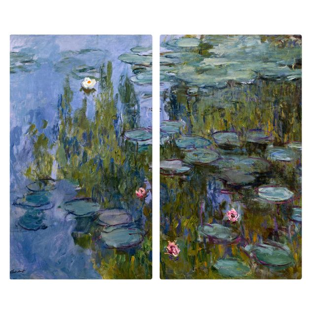 Coprifornelli con paesaggio Claude Monet - Ninfee (Nympheas)
