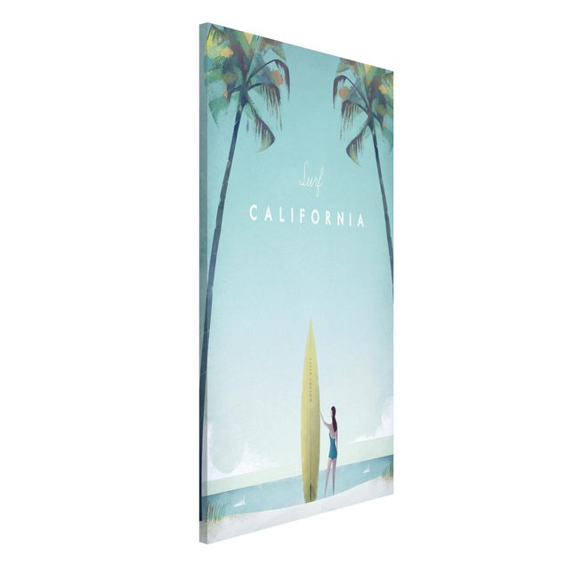 Lavagne magnetiche con spiaggia Poster di viaggio - California
