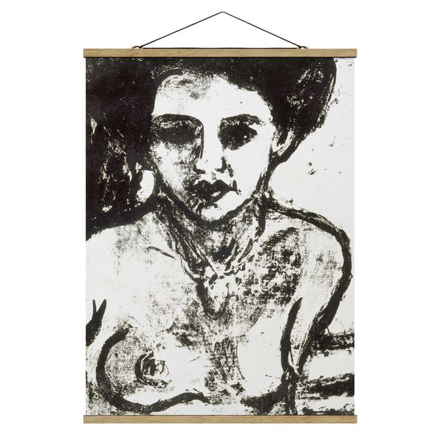 Quadri moderni bianco e nero Ernst Ludwig Kirchner - Bambino d'artista