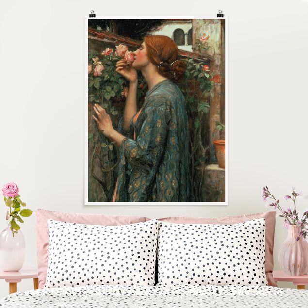 Stampe quadri famosi John William Waterhouse - L'anima della rosa