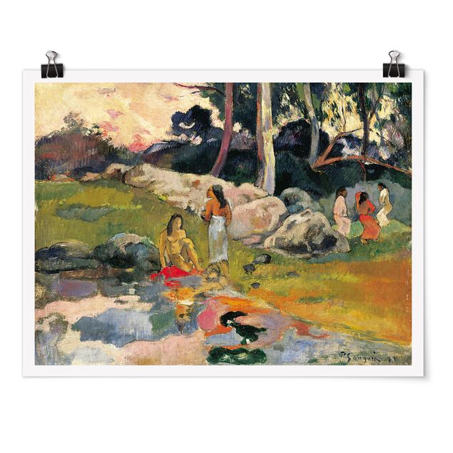 Impressionismo quadri Paul Gauguin - Donne in riva al fiume