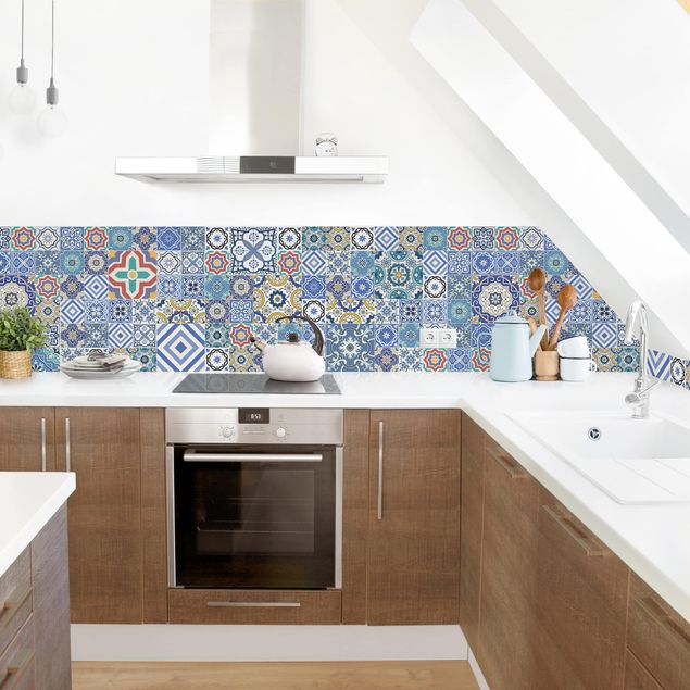 Rivestimenti per cucina con disegni Piastrelle a specchio - Elaborate piastrelle portoghesi