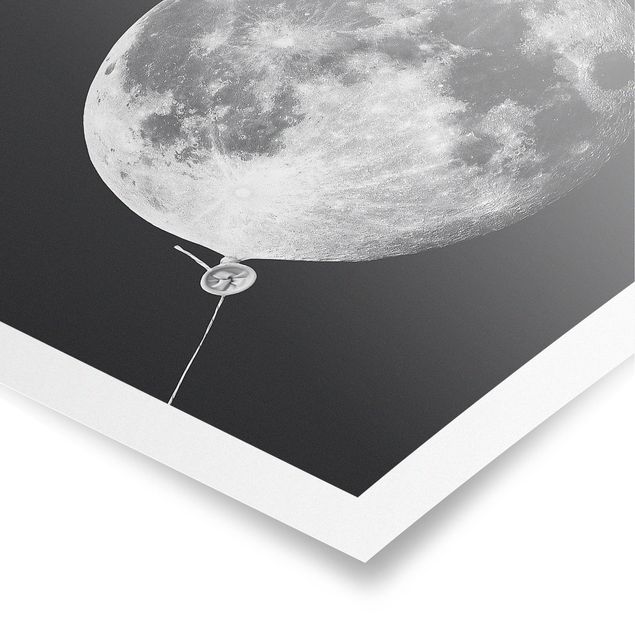 Poster quadri famosi Palloncino con luna