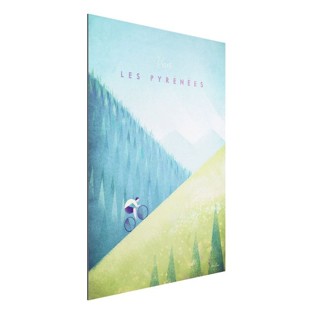 Quadro paesaggio Poster di viaggio - I Pirenei
