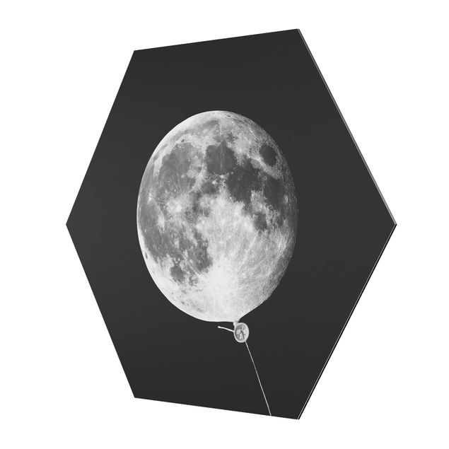 Quadri stampe Palloncino con luna