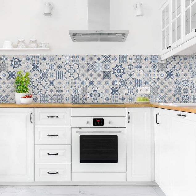 rivestimenti cucina effetto marmo Piastrelle di ceramica blu Agadir