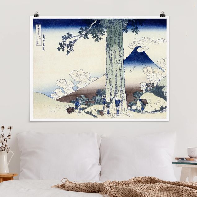 Riproduzioni quadri famosi Katsushika Hokusai - Passo Mishima nella provincia di Kai