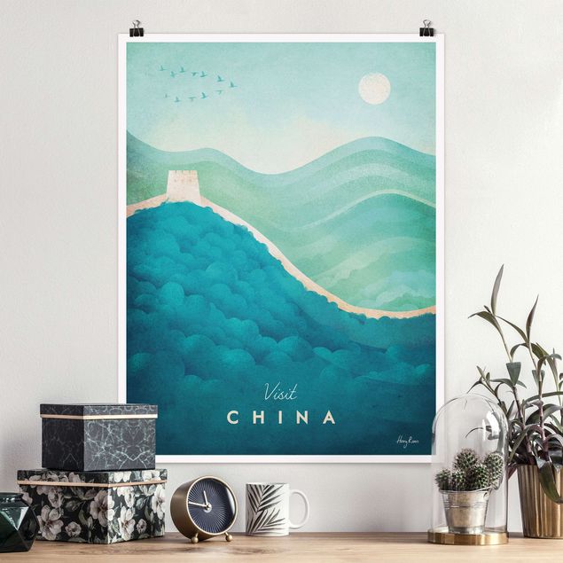 Poster retro Poster di viaggio - Cina