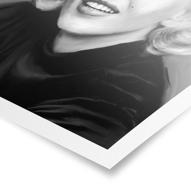 Quadri moderni grigi Marilyn in privato