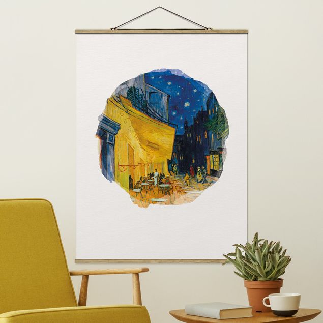 Quadri Impressionismo Acquerelli - Vincent Van Gogh - Terrazza del caffè ad Arles