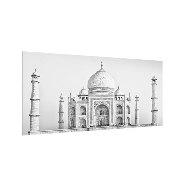 Paraschizzi cucina vetro Taj Mahal in grigio