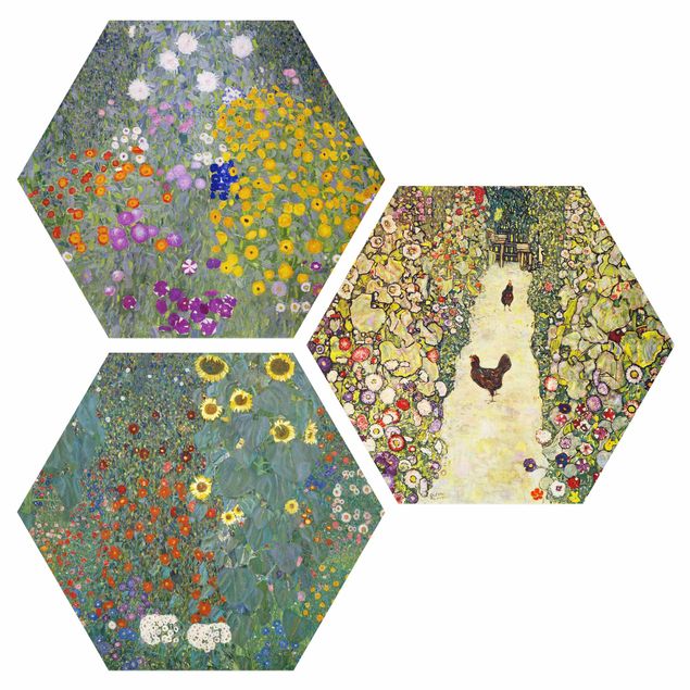 Quadro moderno Gustav Klimt - Nel giardino