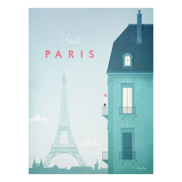 Quadro vintage Poster di viaggio - Parigi