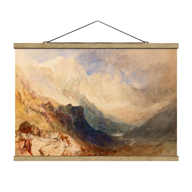 Correnti artistiche William Turner - Veduta lungo una valle alpina, forse la Val d'Aosta