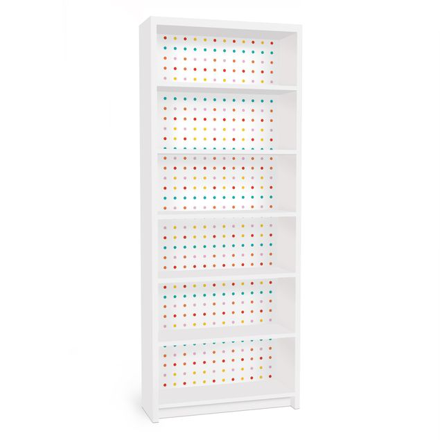 Pellicole adesive per mobili libreria Billy IKEA No.UL748 Piccoli puntini