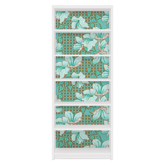 Pellicole adesive con disegni Motivo con fiori orientali
