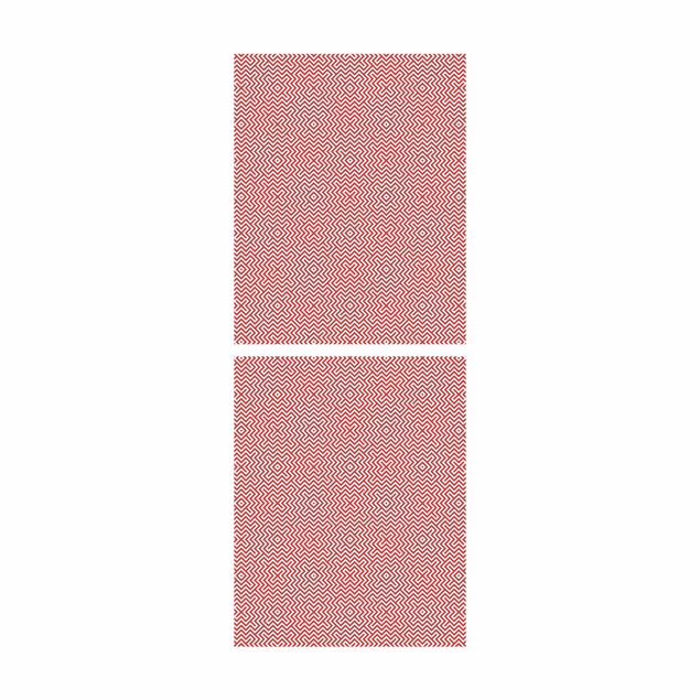 Carta adesiva per mobili IKEA - Billy Libreria - Red Geometric stripe pattern