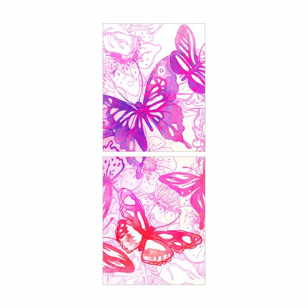 Carta adesiva per mobili IKEA - Billy Libreria - Butterfly Dream
