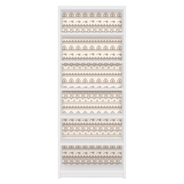 Pellicole adesive per mobili libreria Billy IKEA Pattern indiano ripetuto