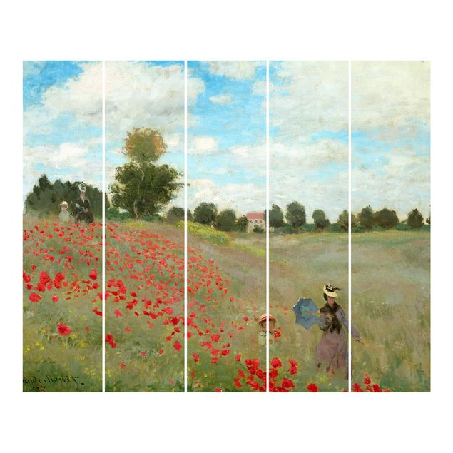 Impressionismo quadri Claude Monet - Campo di papaveri vicino ad Argenteuil