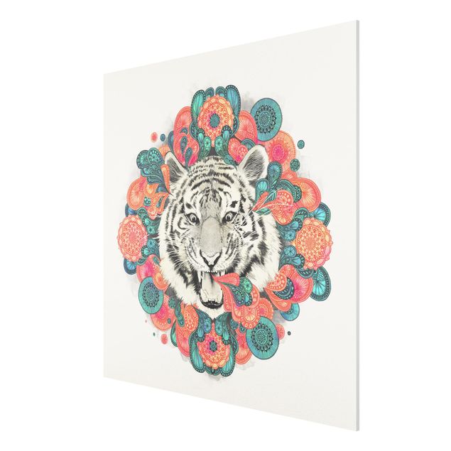 Riproduzione quadri famosi Illustrazione - Tigre Disegno Mandala Paisley