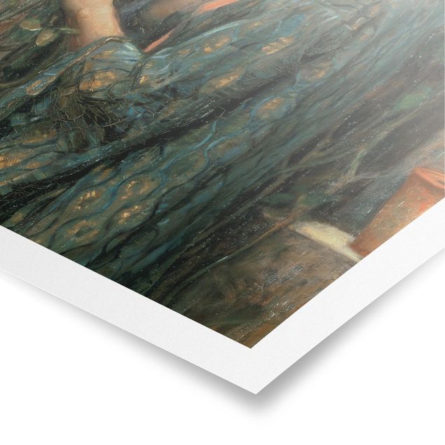 Poster di quadri famosi John William Waterhouse - L'anima della rosa
