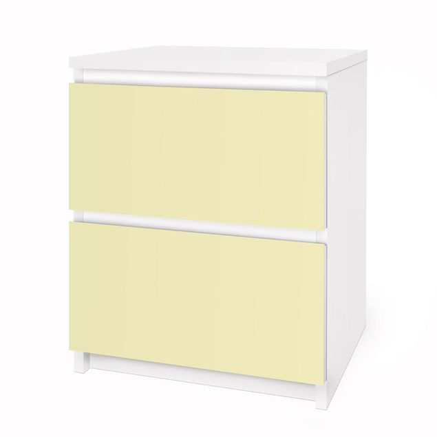 Carta adesiva per mobili IKEA - Malm Cassettiera 2xCassetti - Colour Crème