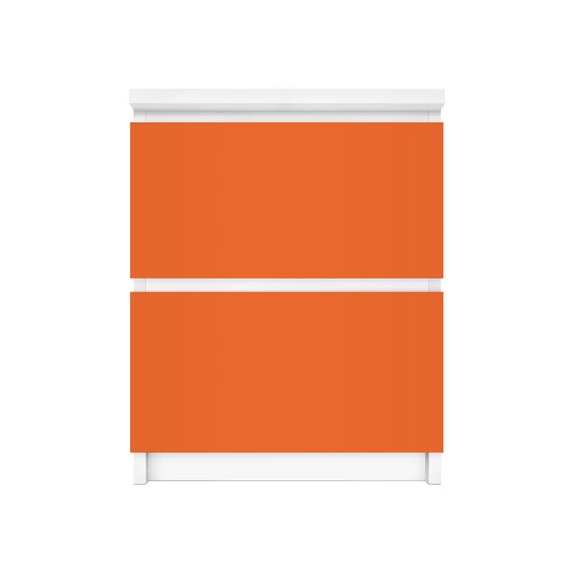 Pellicole adesive per mobili cassettiera Malm IKEA Colore Arancione