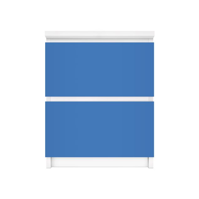 Pellicole adesive per mobili cassettiera Malm IKEA Colore blu reale