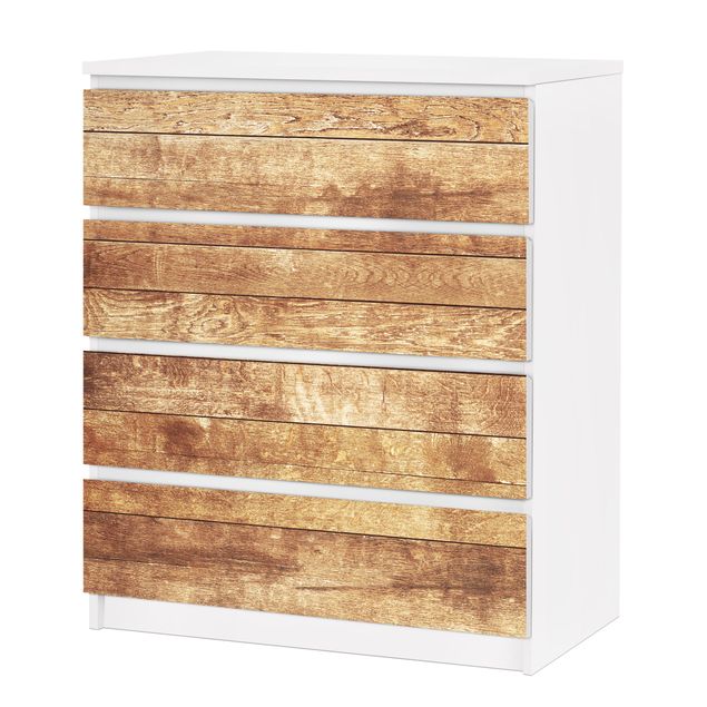 Carta adesiva per mobili IKEA - Malm Cassettiera 4xCassetti - Nordic Wood Wall
