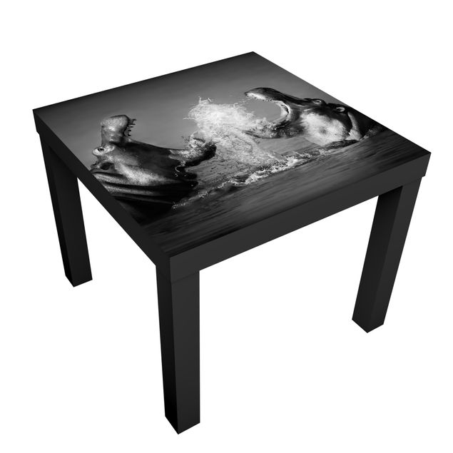 Pellicole adesive per mobili lack tavolino IKEA Lotta con l'ippopotamo