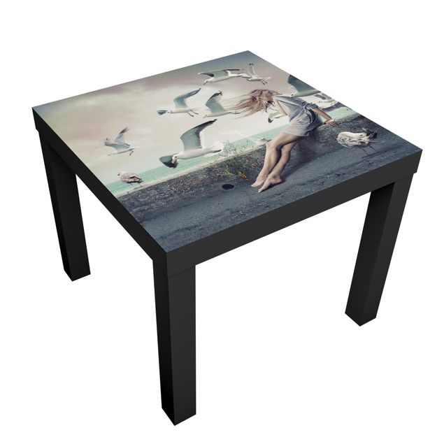 Pellicole adesive per mobili lack tavolino IKEA Caffè in riva al mare