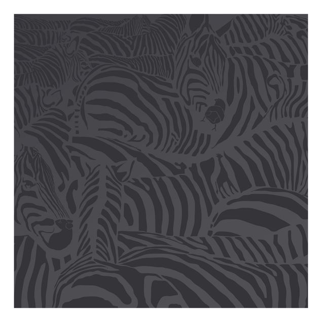 Carta adesiva per mobili IKEA - Lack Tavolino No.DS3 Zebra Stripe Black