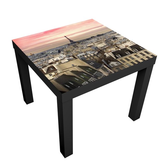 Pellicole adesive per mobili lack tavolino IKEA Parigi da vicino