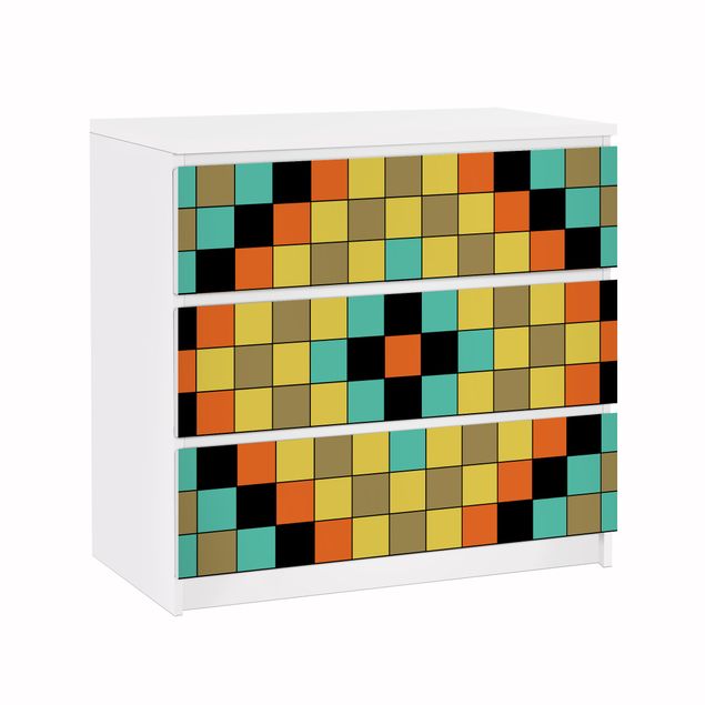 Pellicole adesive effetto piastrelle Mosaico colorato
