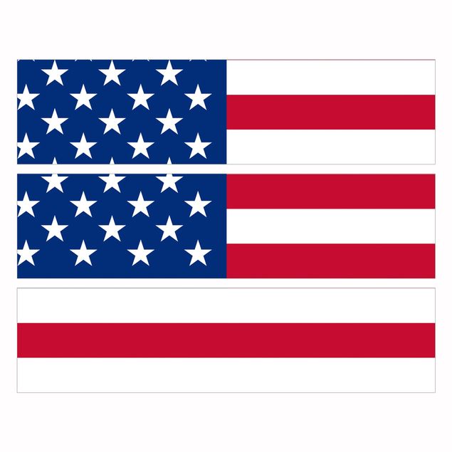 Carta adesiva per mobili IKEA - Malm Cassettiera 3xCassetti - Flag of America 1