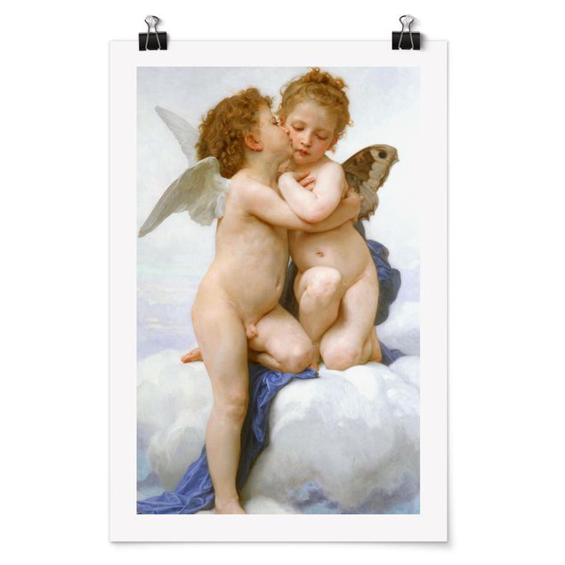 Riproduzioni quadri famosi William Adolphe Bouguereau - Il primo bacio