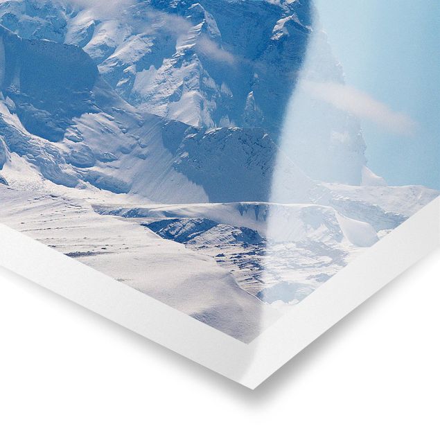Quadro moderno blu Monte Everest