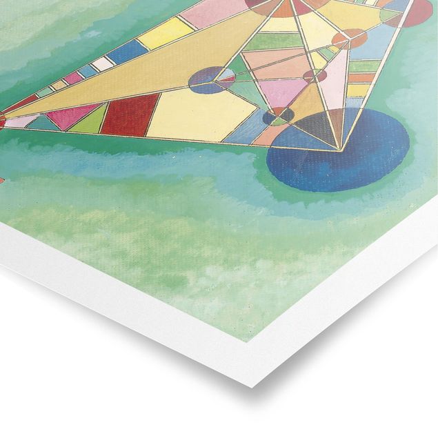 Quadro astratto Wassily Kandinsky - Variegatura nel triangolo