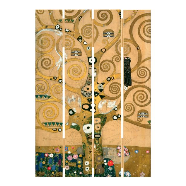 Quadri in legno con paesaggio Gustav Klimt - L'albero della vita
