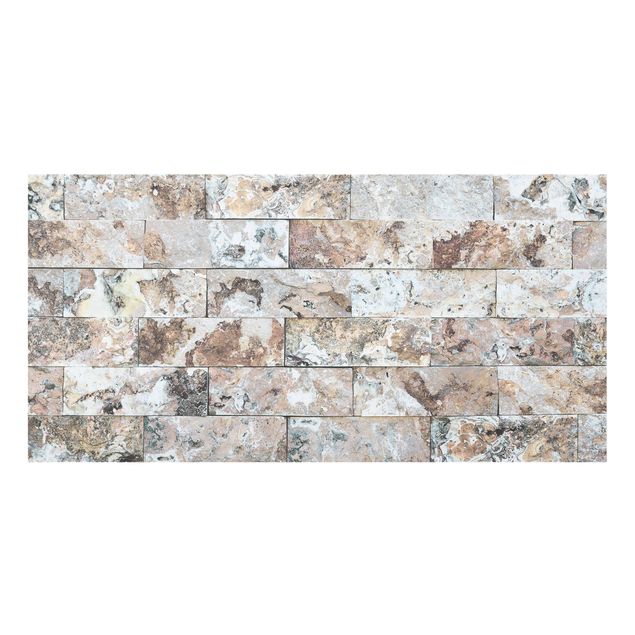 Paraschizzi cucina Muro di pietra naturale di marmo