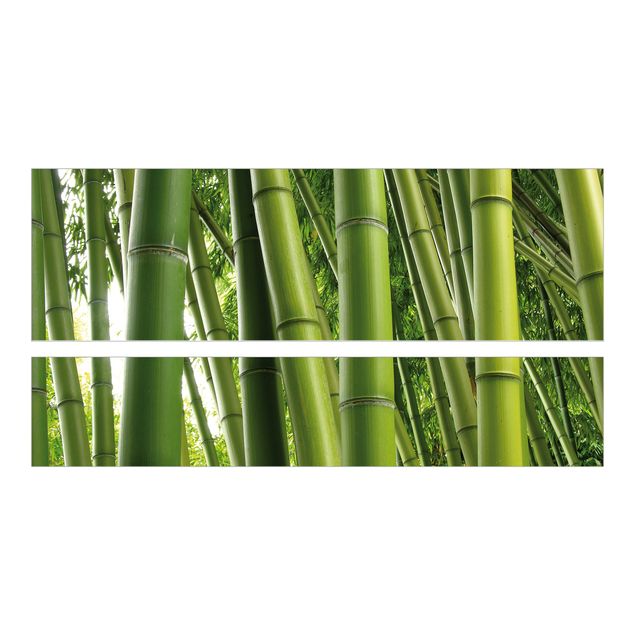 Carta adesiva per mobili IKEA - Malm Letto basso 140x200cm Bamboo Trees No.1