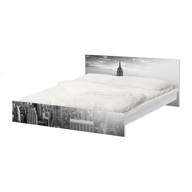 Carta adesiva per mobili IKEA - Malm Letto basso 140x200cm Manhattan Skyline