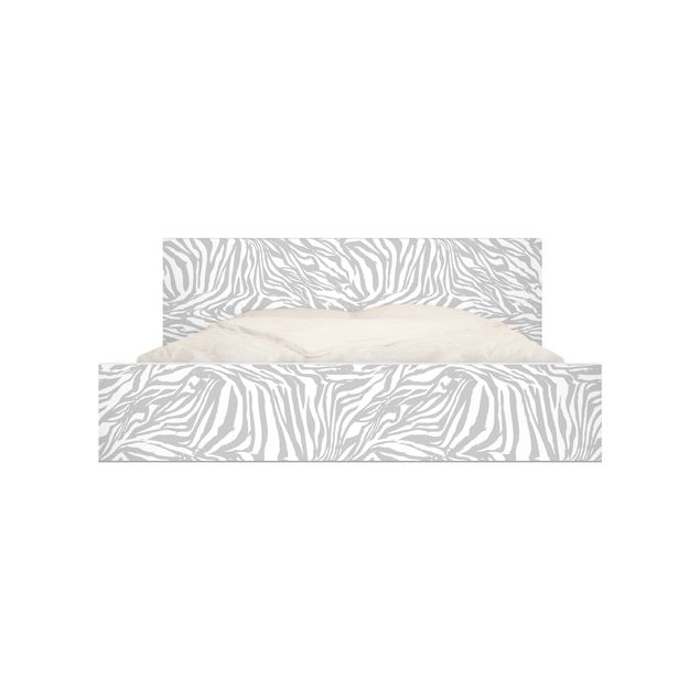 Pellicola adesiva Disegno zebra grigio chiaro 39x46x13cm